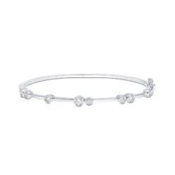Chisholm Hunter 9ct White Gold Brilliant Cut 1.04ct Bangle -Chisholm Hunter 15 123 03 0056 d 1