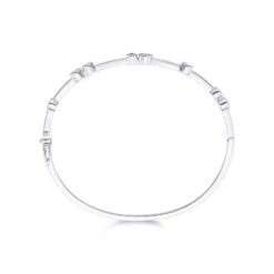 Chisholm Hunter 9ct White Gold Brilliant Cut 1.04ct Bangle -Chisholm Hunter 15 123 03 0056 d 2