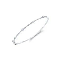 Chisholm Hunter 9ct Yellow Gold Brilliant Cut 0.30ct Diamond Bangle