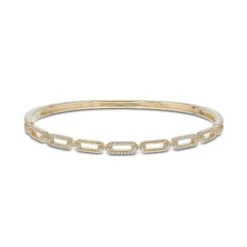 Chisholm Hunter 9ct Yellow Gold Brilliant Cut 0.41ct Diamond Bangle -Chisholm Hunter 15 123 04 0026b