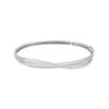 Chisholm Hunter 9ct 2 Colour Gold Bangle 0.40ct -Chisholm Hunter 15 123 05 0006