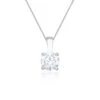 Chisholm Hunter 18ct White Gold Brilliant Cut 1.50ct Diamond Pendant Necklace