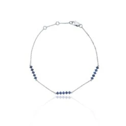Chisholm Hunter 9ct White Gold 0.45ct Sapphire Bracelet