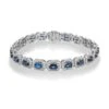 Chisholm Hunter 18ct White Gold Sapphire And Diamond Bracelet -Chisholm Hunter 16 125 11 0011
