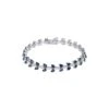 Chisholm Hunter 18ct White Gold Pear Cut Sapphire And Diamond 9.50ct Fancy Bracelet -Chisholm Hunter 16 125 11 0016