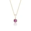 Chisholm Hunter 9ct Yellow Gold Ruby Rub Over Pendant