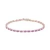 Chisholm Hunter 9ct Yellow Gold 0.15ct Brilliant Cut Ruby And Diamond Bracelet -Chisholm Hunter 16 126 10 0001 1