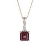 Chisholm Hunter 9ct Yellow Gold Mixed Cut Garnet And Diamond 0.003ct Pendant -Chisholm Hunter 16 135 02 0009