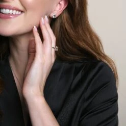 Chisholm Hunter 18ct White Gold Morganite 2.96ct Diamond Pear Halo Earrings -Chisholm Hunter 16 135 07 0006 6