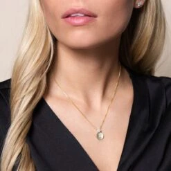 Chisholm Hunter 9ct Yellow Gold Cubic Zirconia Disc Pendant 11 Chisholm Hunter 9ct Yellow Gold Cubic Zirconia Disc Pendant -Chisholm Hunter 17 135 06 0017 om 1