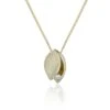 Chisholm Hunter 9ct Yellow Gold Cubic Zirconia Open Leaf Pendant -Chisholm Hunter 17 135 06 0018 p 1
