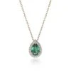 Chisholm Hunter 9ct Yellow Gold Emerald Cubic Zirconia Pendant -Chisholm Hunter 17 135 06 0021 p 1