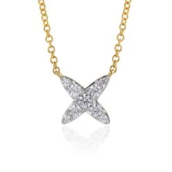 Chisholm Hunter 9ct Yellow Gold Cubic Zirconia Necklet