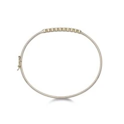 Chisholm Hunter 9ct Yellow Gold Cubic Zirconia Rubover Bangle 9 Chisholm Hunter 9ct Yellow Gold Cubic Zirconia Rubover Bangle -Chisholm Hunter 17 139 02 0007 d 1