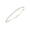 Chisholm Hunter 9ct Yellow Gold Cubic Zirconia Rubover Bangle -Chisholm Hunter 17 139 02 0007 p 1