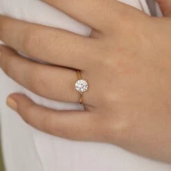 Chisholm Hunter 9ct Yellow Gold Brilliant Cut Cubic Zirconia Solitaire Ring -Chisholm Hunter 17 140 01 0024