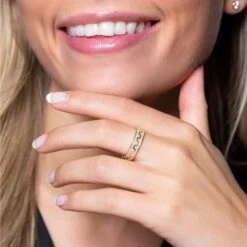 Chisholm Hunter 9ct Yellow Gold Cubic Zirconia Aztec Ring 10 Chisholm Hunter 9ct Yellow Gold Cubic Zirconia Aztec Ring -Chisholm Hunter 17 140 01 0032 ls 1