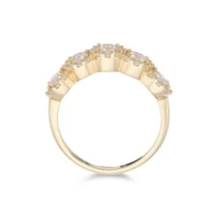 Chisholm Hunter 9ct Yellow Gold Cubic Zirconia Five Stone Ring -Chisholm Hunter 17 140 01 0033 d 2