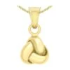 Chisholm Hunter 9ct Yellow Gold Plain Knot Pendant -Chisholm Hunter 18 141 02 0004 1.68.6249