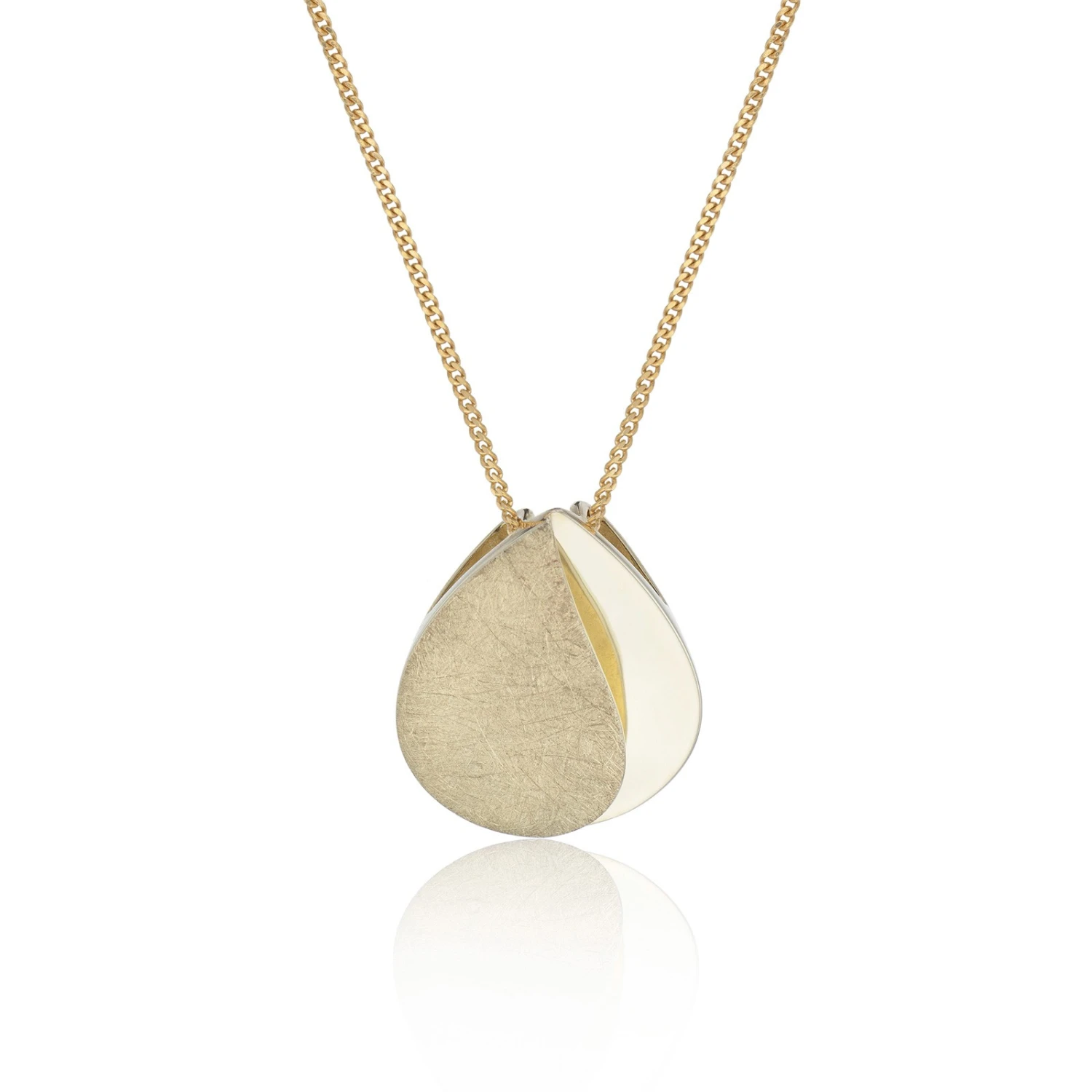 Chisholm Hunter 9ct Yellow Gold Textured Teardrop Pendant 3 Chisholm Hunter 9ct Yellow Gold Textured Teardrop Pendant