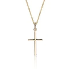 Chisholm Hunter 9ct Yellow Gold Fine Cross Pendant