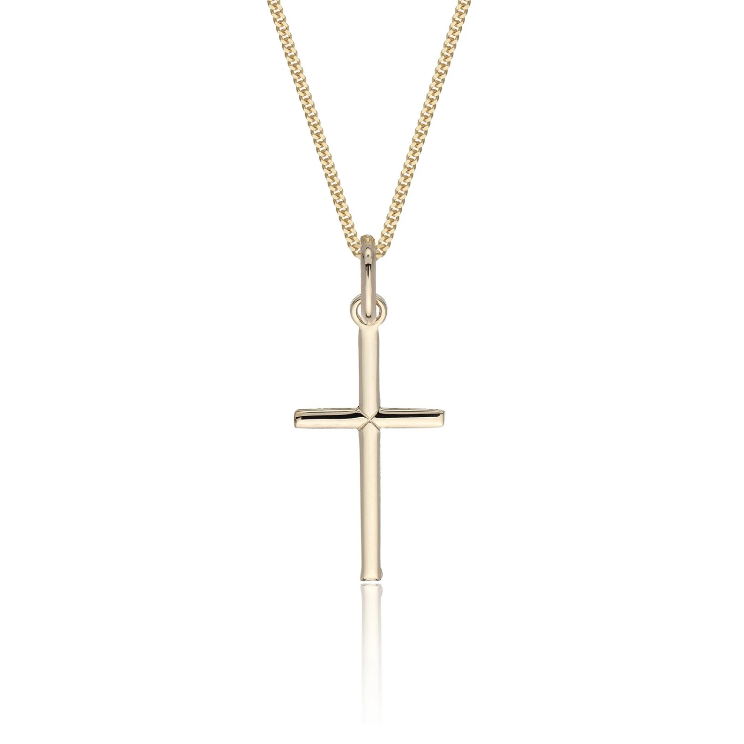 Chisholm Hunter 9ct Yellow Gold Fine Cross Pendant 3 Chisholm Hunter 9ct Yellow Gold Fine Cross Pendant