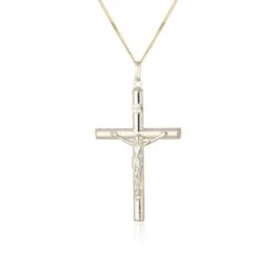 Chisholm Hunter 9ct Yellow Gold 28mm Crucifix Pendant