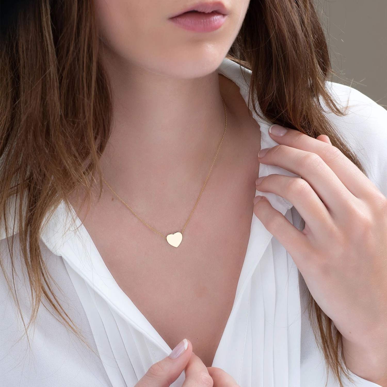 Chisholm Hunter 9ct Yellow Gold Mini Heart Necklace 4 Chisholm Hunter 9ct Yellow Gold Mini Heart Necklace - Image 2