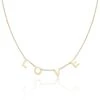 Chisholm Hunter 9ct Yellow Gold LOVE Flat Letter Necklace -Chisholm Hunter 18 142 02 0070 hero