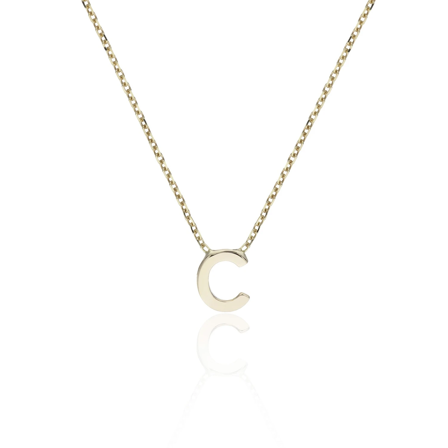 Chisholm Hunter 9ct Yellow Gold 'C' Letter Necklace 3 Chisholm Hunter 9ct Yellow Gold 'C' Letter Necklace