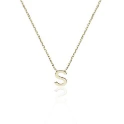 Chisholm Hunter 9ct Yellow Gold 'S' Letter Necklace