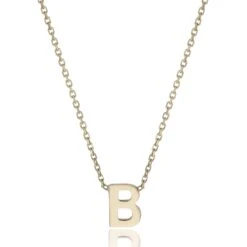 Chisholm Hunter 9ct Yellow Gold 'B' Necklace