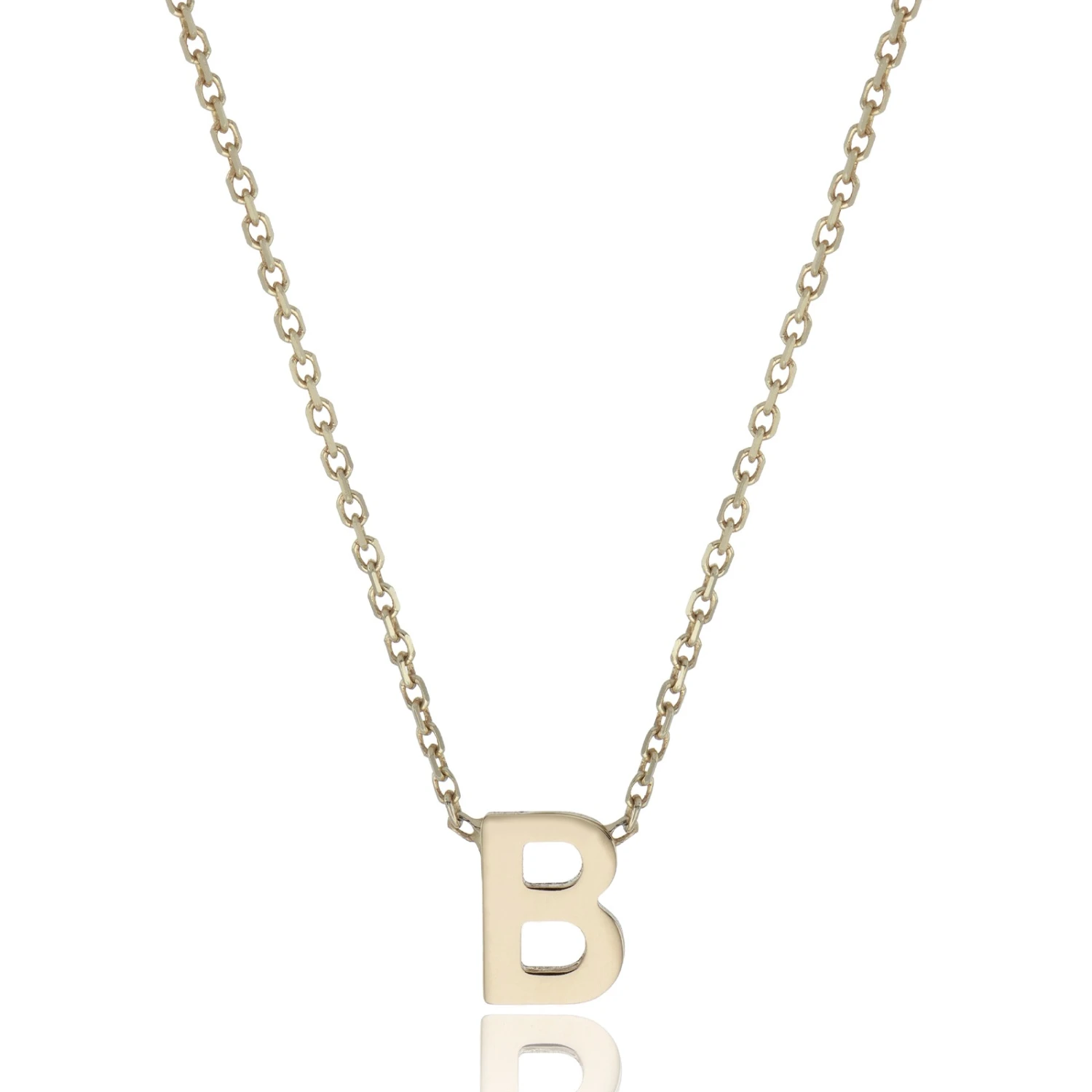 Chisholm Hunter 9ct Yellow Gold 'B' Necklace 3 Chisholm Hunter 9ct Yellow Gold 'B' Necklace