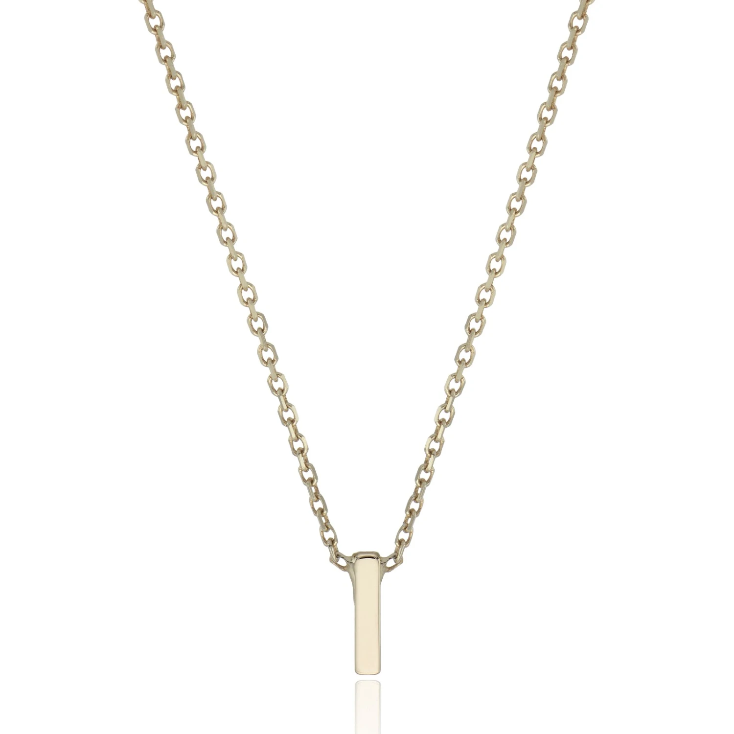 Chisholm Hunter 9ct Yellow Gold 'I' Necklace 3 Chisholm Hunter 9ct Yellow Gold 'I' Necklace