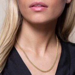 Chisholm Hunter 9ct Yellow Gold Ladies Herringbone Heart Chain Necklace 11 Chisholm Hunter 9ct Yellow Gold Ladies Herringbone Heart Chain Necklace -Chisholm Hunter 18 142 02 0090 ls 2