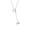 Chisholm Hunter 9ct Yellow Gold Lariat T-Bar Necklet