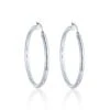 Chisholm Hunter 9ct White Gold Large Hoop Earrings