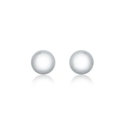 Chisholm Hunter 9ct White Gold Ball Stud Earrings