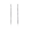 Chisholm Hunter 9ct White Gold Bar Drop Earrings
