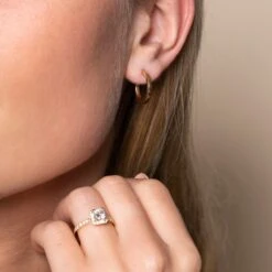 Chisholm Hunter 9ct Yellow Gold Small Flat Hoop Earrings 8 Chisholm Hunter 9ct Yellow Gold Small Flat Hoop Earrings -Chisholm Hunter 18 143 04 0006 ls 1