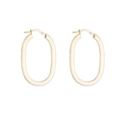 Chisholm Hunter 9ct Yellow Gold Oval Hoop Earrings 9 Chisholm Hunter 9ct Yellow Gold Oval Hoop Earrings -Chisholm Hunter 18 143 04 0058 d 1
