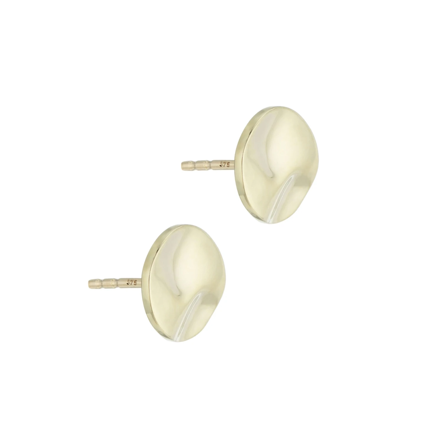 Chisholm Hunter 9ct Yellow Gold Hammered Rnd Earrings 5 Chisholm Hunter 9ct Yellow Gold Hammered Rnd Earrings - Image 3