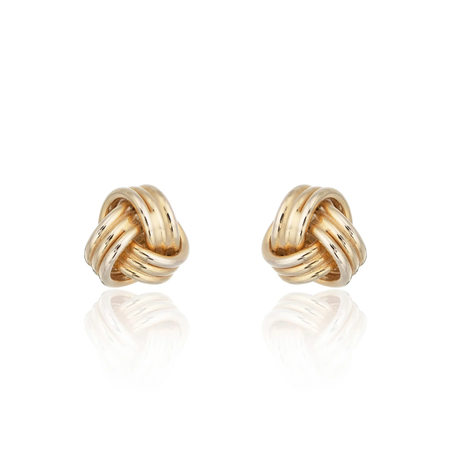 Chisholm Hunter 9ct Yellow Gold Triple Knot Stud Earrings 3 Chisholm Hunter 9ct Yellow Gold Triple Knot Stud Earrings