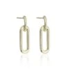Chisholm Hunter 9ct Yellow Gold Paperclip Link Style Drop Earrings 1 Chisholm Hunter 9ct Yellow Gold Paperclip Link Style Drop Earrings -Chisholm Hunter 18 143 06 0014