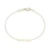 Chisholm Hunter 9ct Yellow Gold Plain Bar Bracelet -Chisholm Hunter 18 144 02 0031 hero