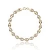 Chisholm Hunter 9ct Yellow Gold Fashion Link Bracelet -Chisholm Hunter 18 144 02 0050 hero