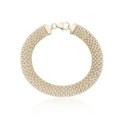 Chisholm Hunter 9ct Yellow Gold Woven Bracelet