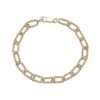 Chisholm Hunter 9ct Yellow Gold Textured Oval Link Bracelet -Chisholm Hunter 18 144 02 0052 hero
