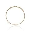 Chisholm Hunter 9ct Yellow Gold Graduated Twist Chain Bracelet