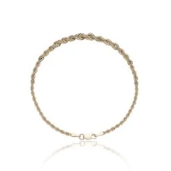 Chisholm Hunter 9ct Yellow Gold Graduated Twist Chain Bracelet